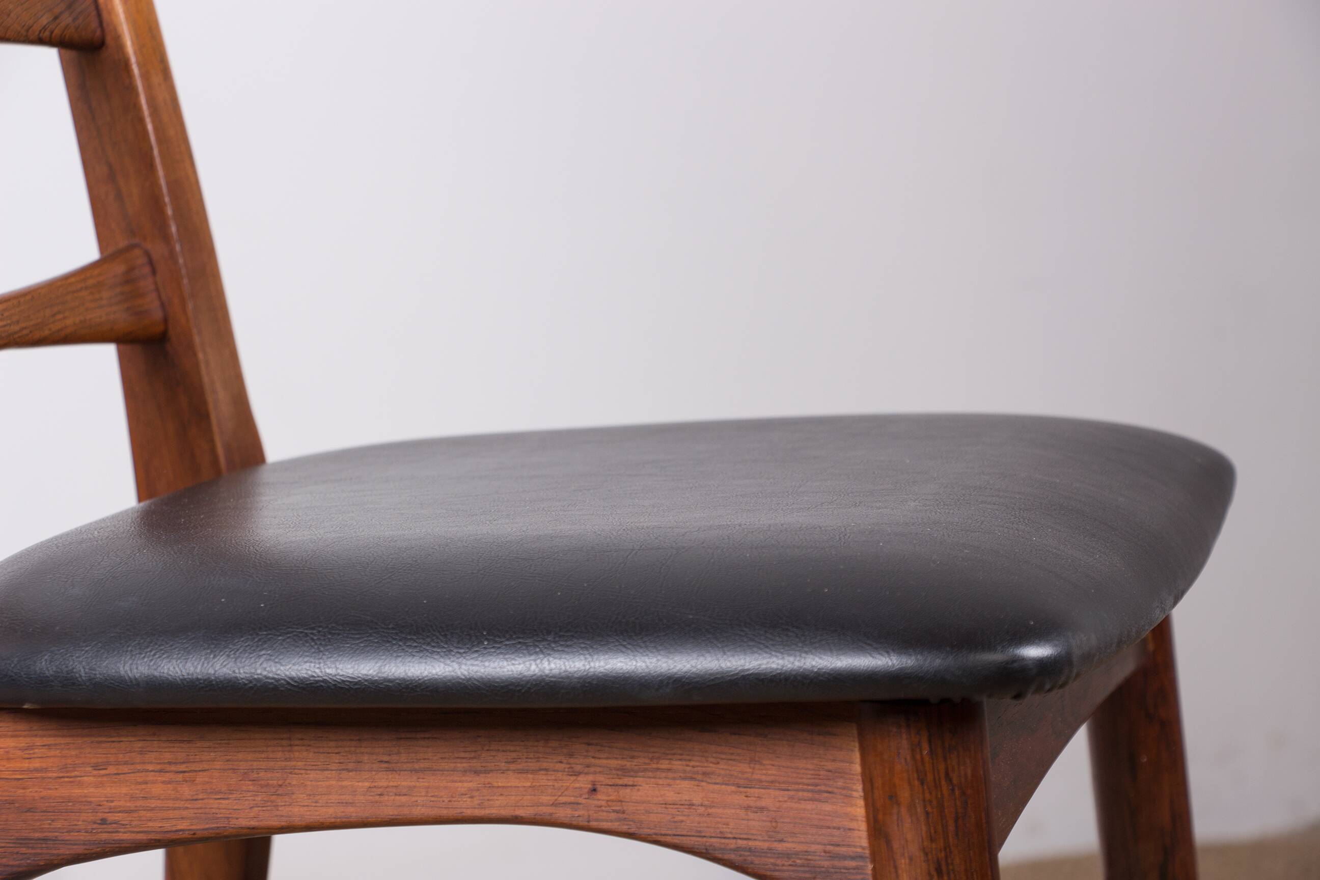 Set of 4 Danish Liz chairs in rosewood by Niels Kofoed, 1960s.