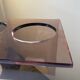 Roche Bobois designer umbrella stand in smoked plexiglass