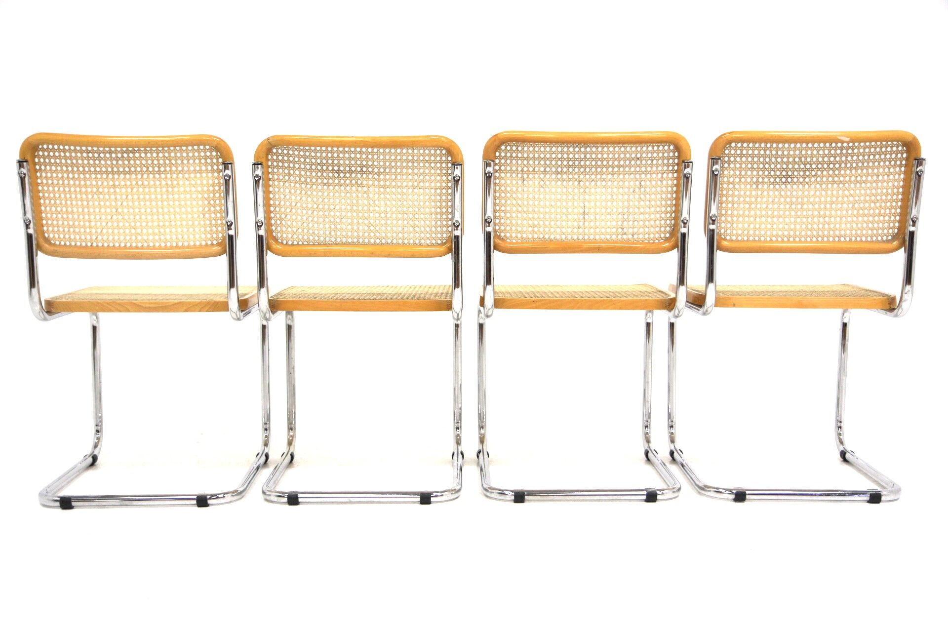 Set de 4 chaises "B32", Marcel Breuer, Italie, 1990