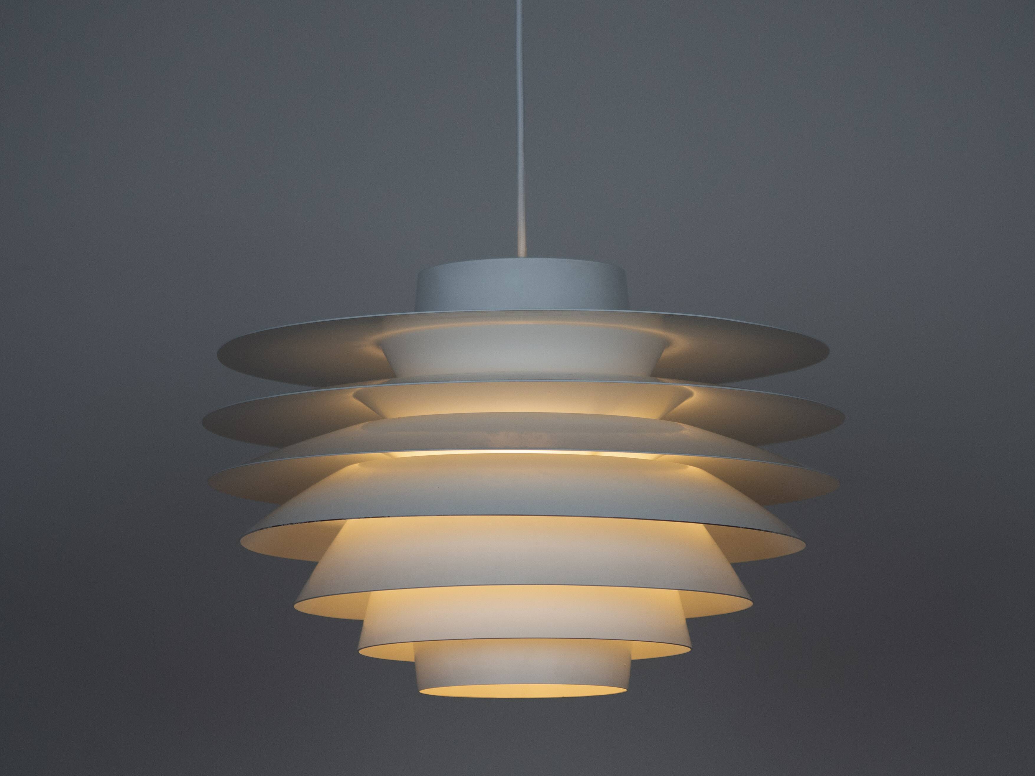 Danish vintage pendant lamp Verona by Svend Middelboe, Nordisk Solar, 1962