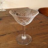 10 Silver crystal champagne glasses.