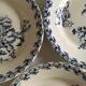 Plate faience of gien beginning 20th décor thistles
