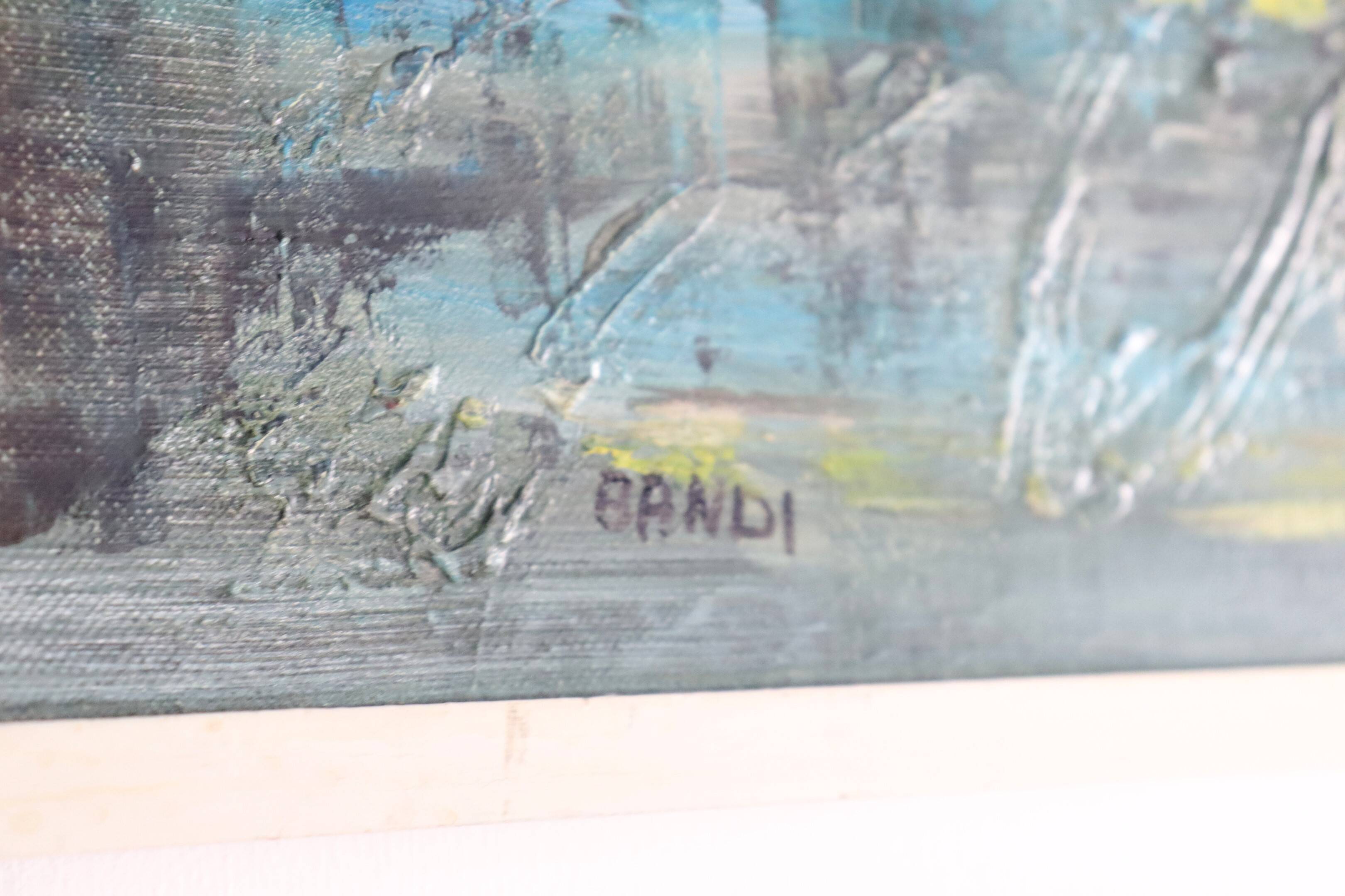 Jaren '70 schilderij van Bandi