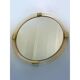 Elegant Round Gold Murano Mirror, Barovier Style