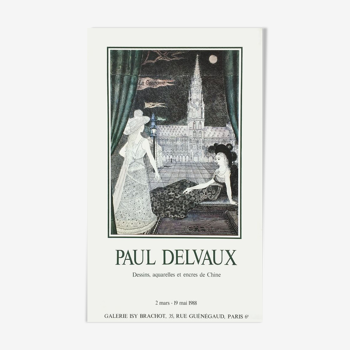 Affiche Paul Delvaux 1988