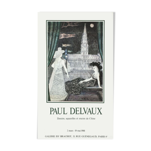 Affiche Paul Delvaux 1988