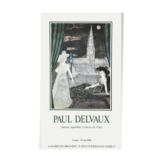Paul Delvaux poster 1988
