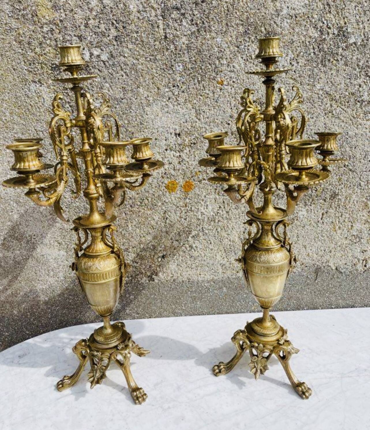 Candélabres en bronzes