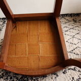 Chaise en acajou et cuir de style Consulat-Empire