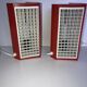 Pair of metal wall lights IKEA type V204 red