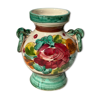 Hand-painted ceramic vase