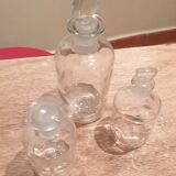 Apothecary Glass Bottles x 3