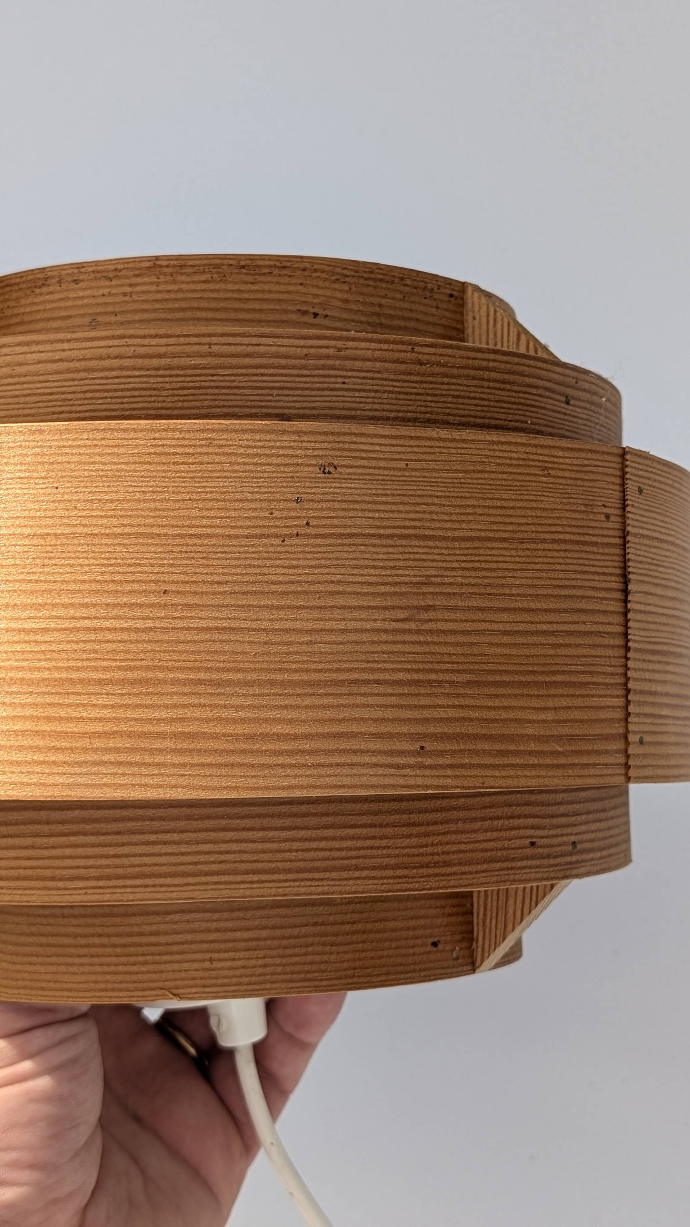 Suspension in pine veneer by Hans-Agne Jakobsson