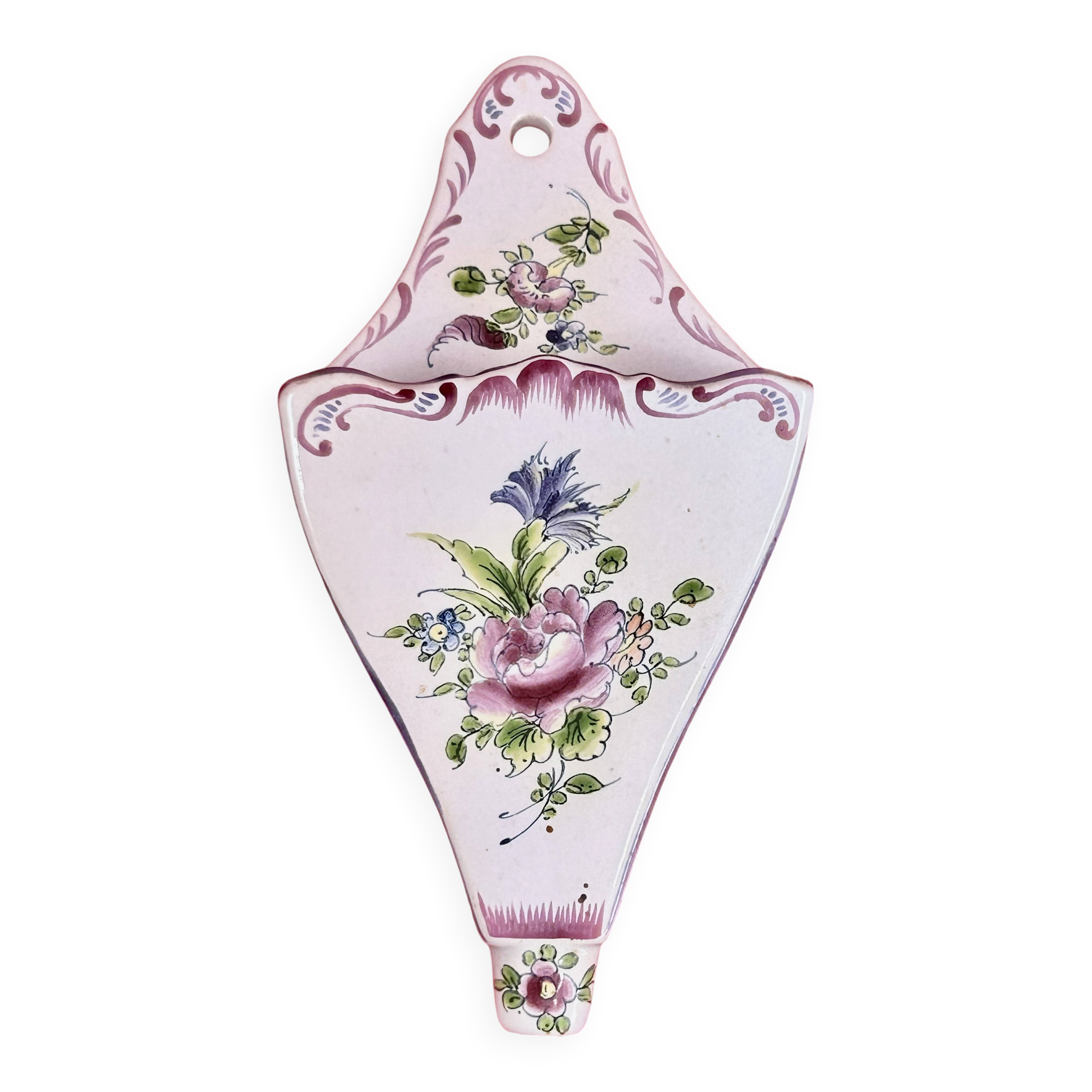 Bouquet holder in Clamecy earthenware