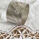 Solid silver napkin ring with Iris Art Nouveau decor