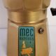 Italian coffee maker in golden alu