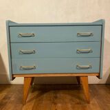 Vintage compass foot chest of drawers