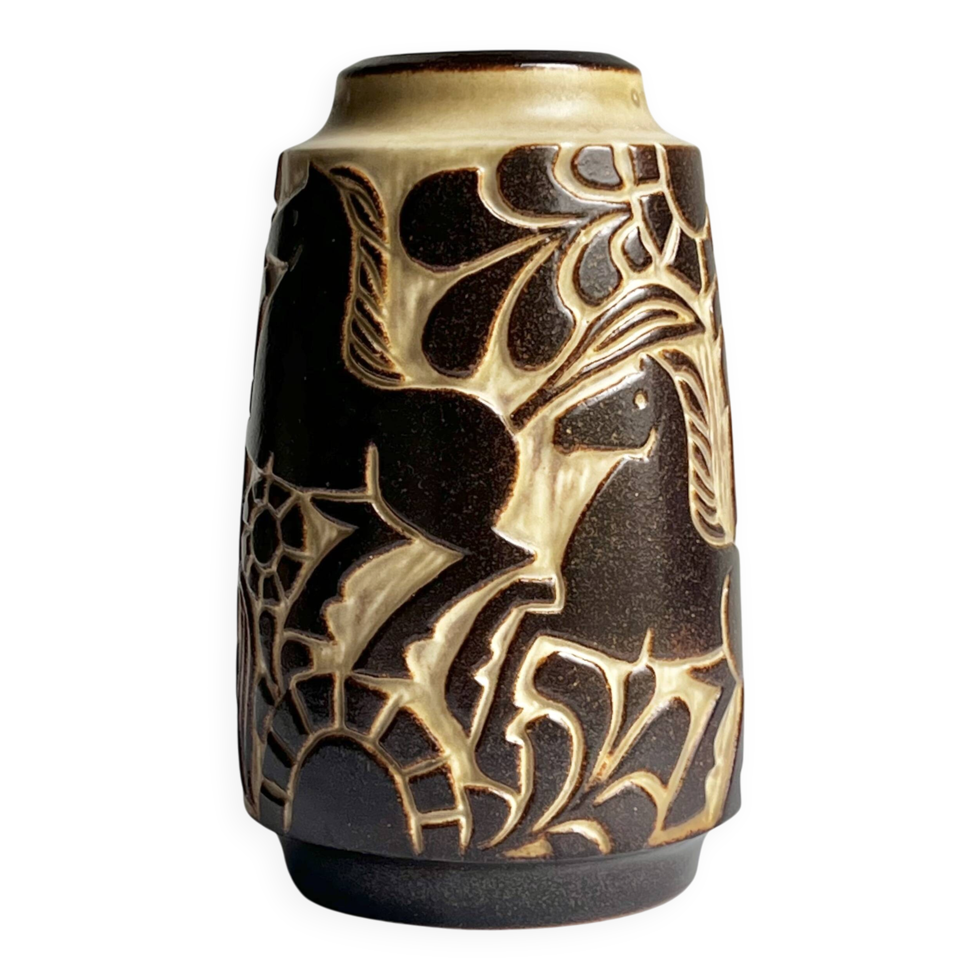 Danish Vase Brutalist Ceramic Bornholm Marianne Starck Michael Andersen