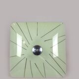 Mid-Century Czech Glass Pendant Lamps with Colorful Decor, 1970s, Set of 6