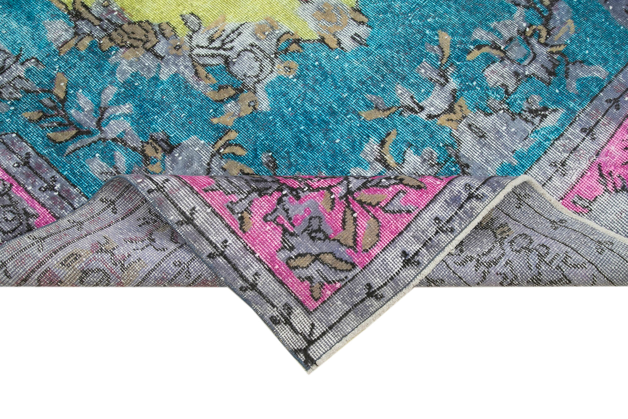 Hand-knotted contemporary oriental 1970s 174 cm x 298 cm multicolor carpet