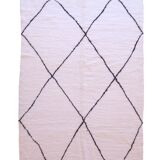 Tapis Beni Ouarain à Losange noir - 304 x 204 cm