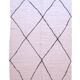 Black Diamond Beni Ouarain Rug - 304 x 204 cm