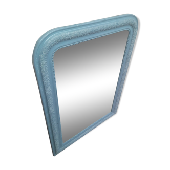 Former vintage ice mirror style Louis Philippe blue colors