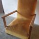Scandinavian velvet armchair