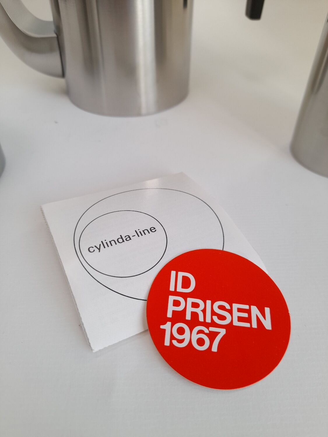 New 1968 Arne Jacobsen coffee pot, cream jug, and sugar bowl for Stelton.