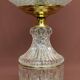 Lampe de table en verre Art Déco, Pologne, milieu du XXe siècle.