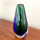 Vase murano bleu et vert