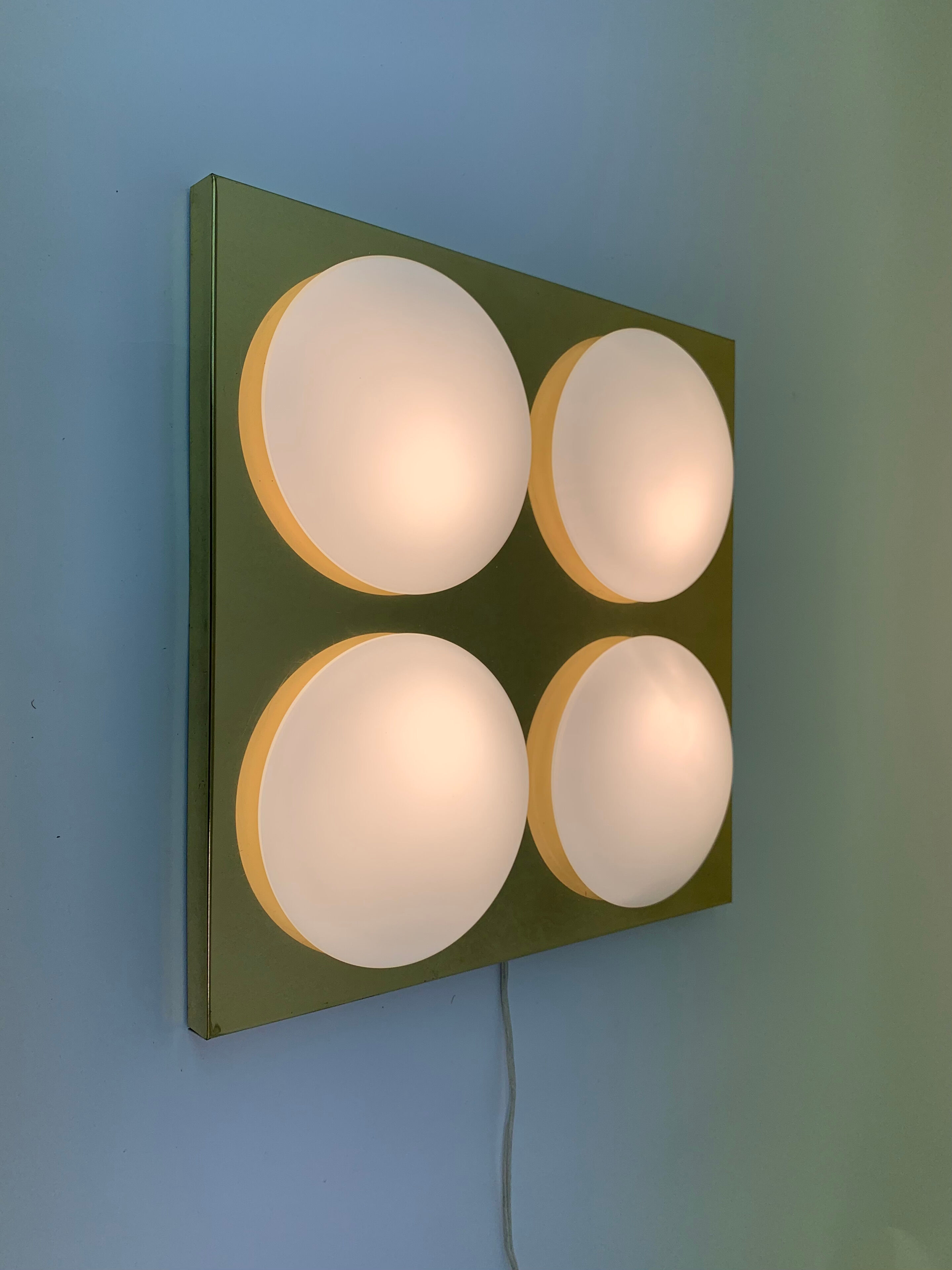 Wall lamp by Rolf Krüger for Heinz Neuhaus Leuchten, 1970s