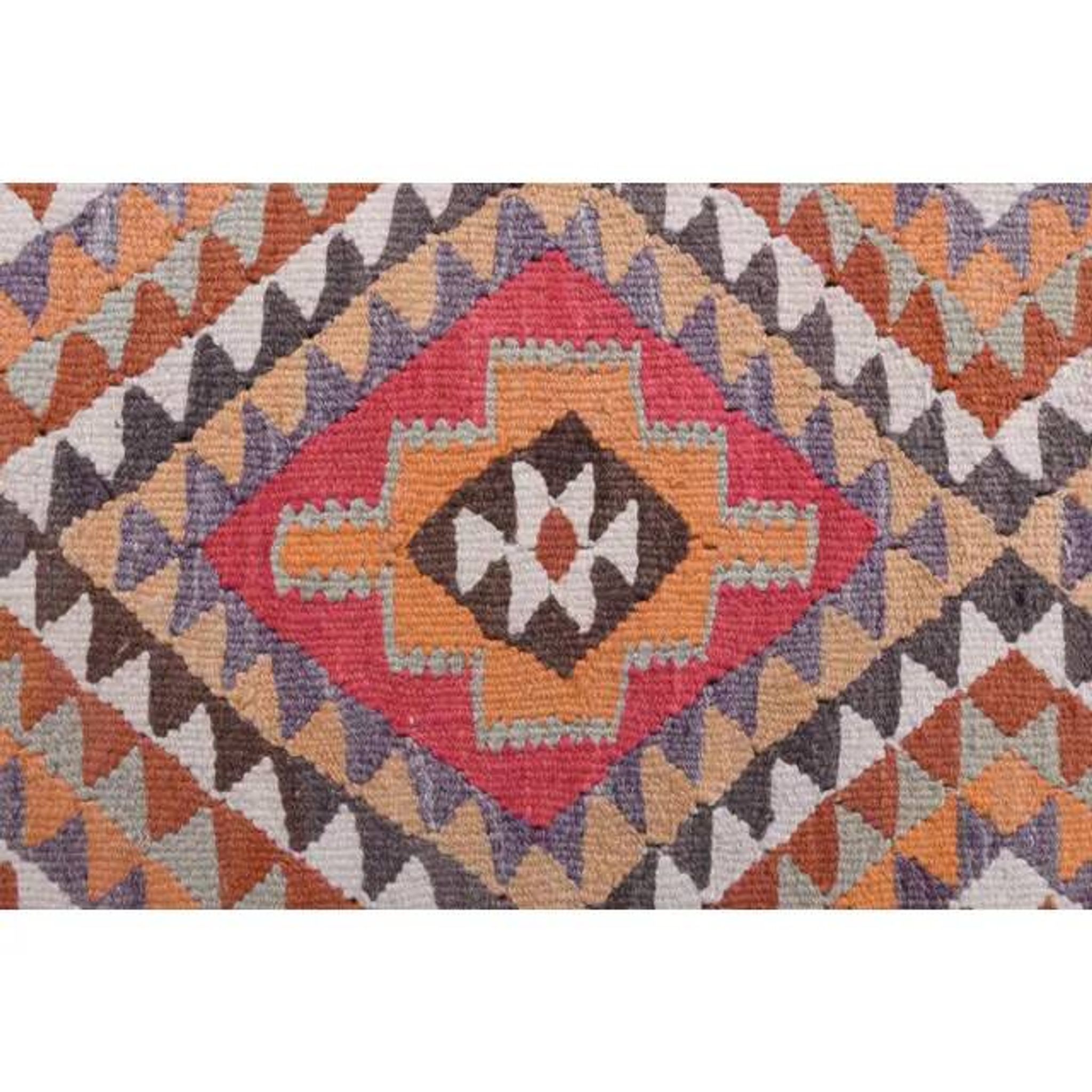 1970s vintage Turkish hand-knotted wool cotton brown runner rug 90x286