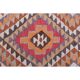 1970s vintage Turkish hand-knotted wool cotton brown runner rug 90x286