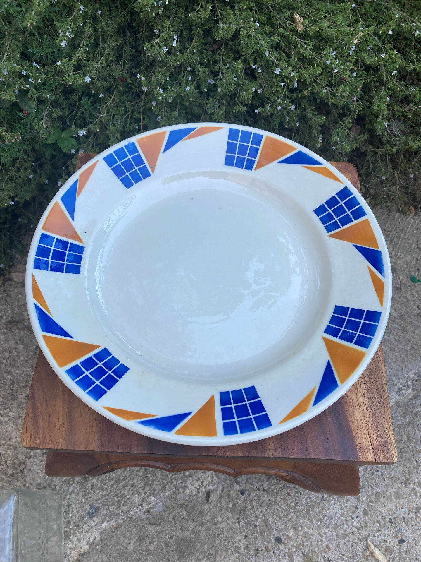 Assiettes de service Badonviller Congo