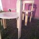 Living set with 4 chairs and a coffee table Bruno Rey