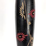 Kokeshi doll plum blossom by master Sato Suigai (Japan 1920 - ?)