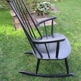 Black beech rocking chair, Stol Kamnik, 60s.