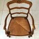 Fauteuil paillé provençal style Louis XV