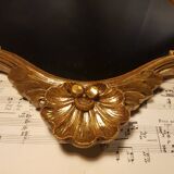 Golden shell mirror
