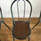 Industrial chair made of wood and metal