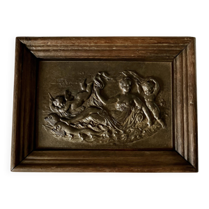 plaque en bronze ''Déesse