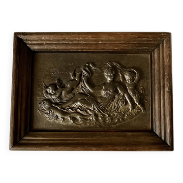 Bronze plaque "Marine Goddess" 19th century