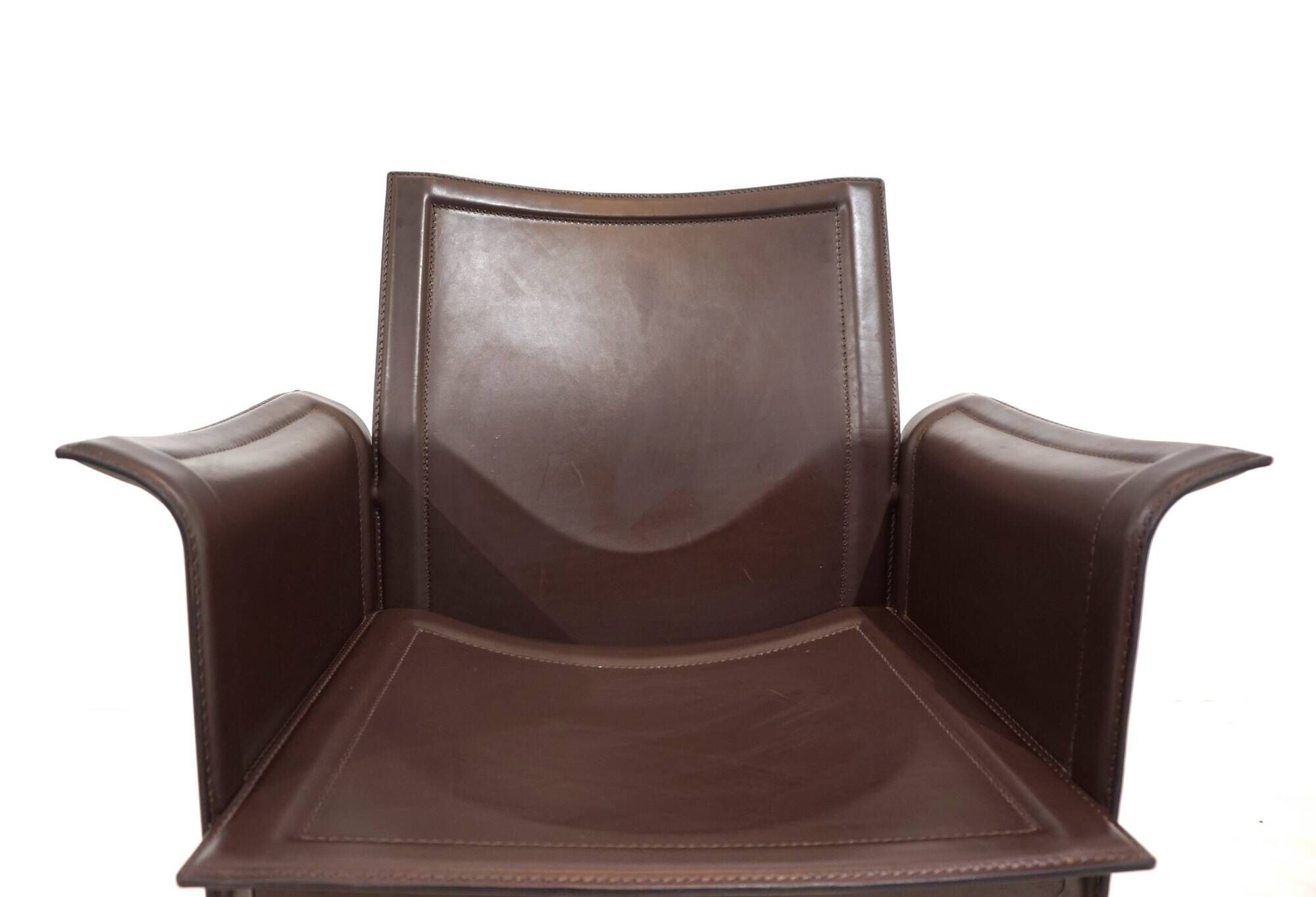Set of 4 Matteo Grassi Korium dining/conference chairs by Tito Agnoli