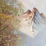 Tableau paysage signé M. Hail
