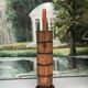 Five olive wood egg cups