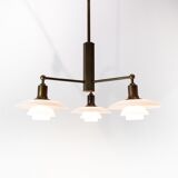 Lustre PH 2/1 par Poul Henningsen et fabriqué par Louis Poulsen