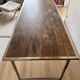Folding industrial-style dining table