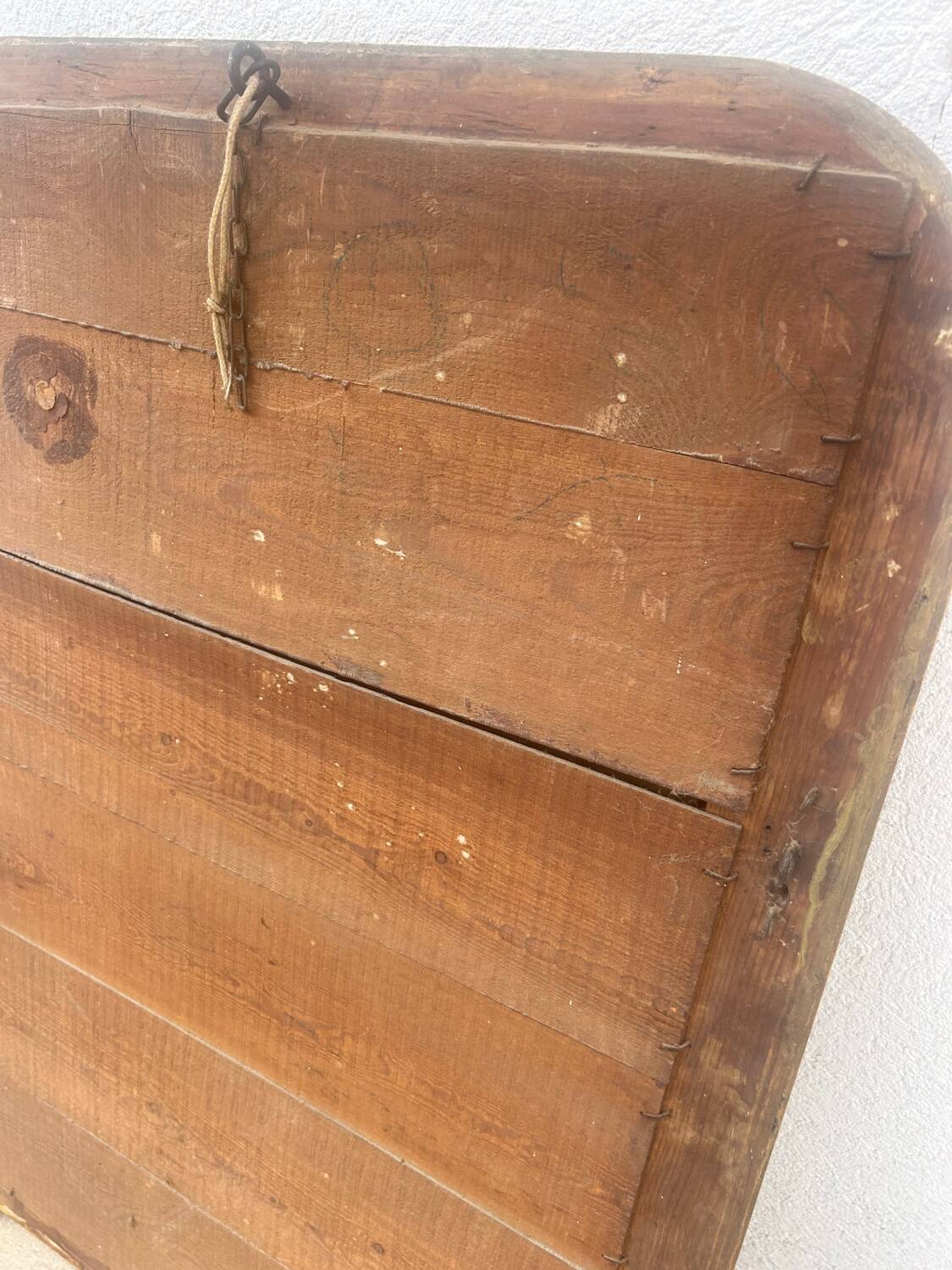 Louis-Philippe 19th century silvered wood mirror