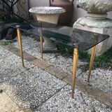 1970 glass coffee table